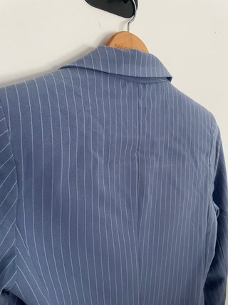 Blazer Stradivarius Raya Azul Talla XS