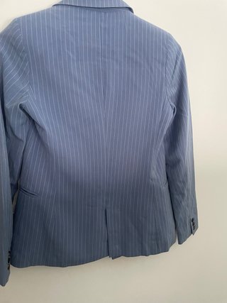 Blazer Stradivarius Raya Azul Talla XS
