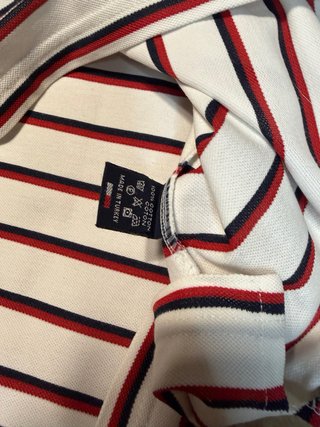 Polo Tommy Hilfiger Rayas Blanco/Rojo