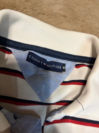 Polo Tommy Hilfiger Rayas Blanco/Rojo