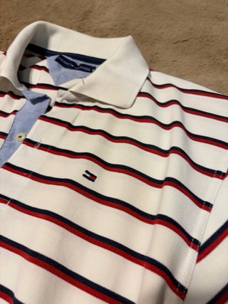 Polo Tommy Hilfiger Rayas Blanco/Rojo