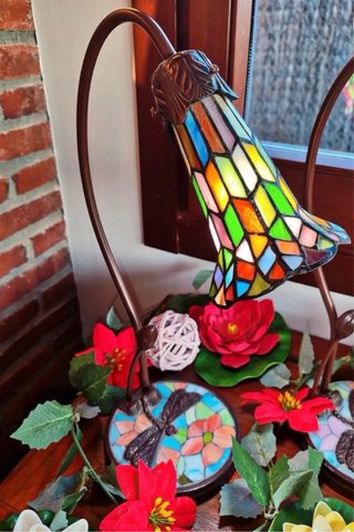 Lámpara Tiffany Vidriera Libélula