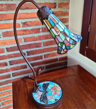 Lámpara Tiffany Vidriera Libélula
