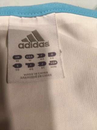 Camiseta Adidas tirantes azul y blanco