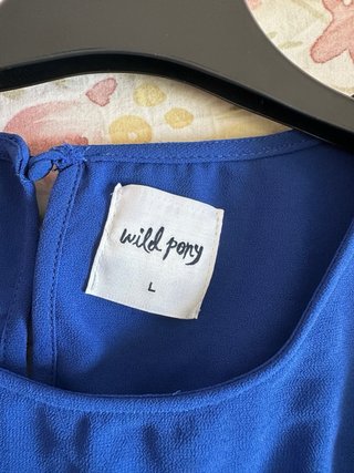Vestido azul eléctrico corto para evento