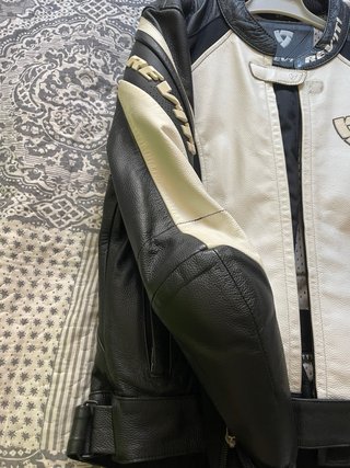 Chaqueta Moto Mujer Rev'It Negra/Blanca