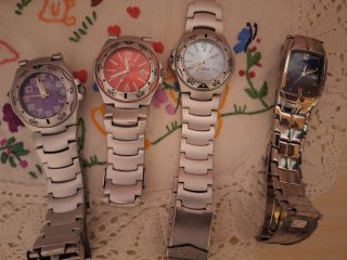 Orologi Fossil donna viola e rosso