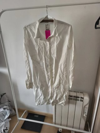 Vestido Camisa Blanco Talla L