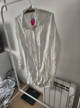 Vestido Camisa Blanco Talla L