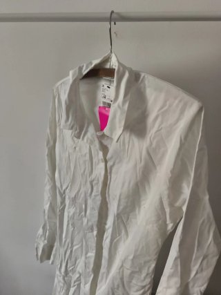 Vestido Camisa Blanco Talla L