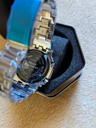 Reloj Deportivo Muy Resistente Azul/Plata