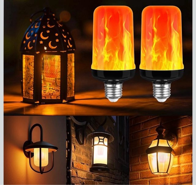 Lote 50 ud Bombilla LED Llama 3W E27 Efecto llama
