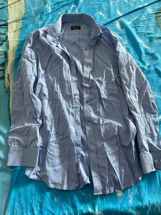 Camicia Uomo F.B. Filippo Tg. 40 Celeste