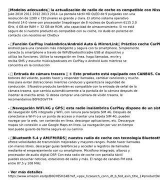 Nueva Radio Coche Android 14 Nissan Juke