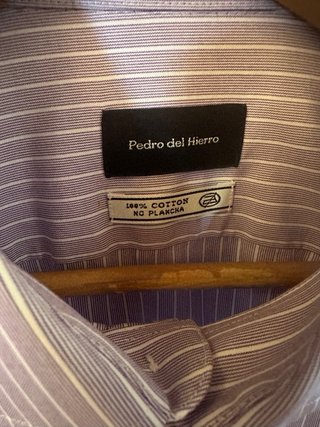 Camisa Pedro del Hierro Rayas Morado/Blanco