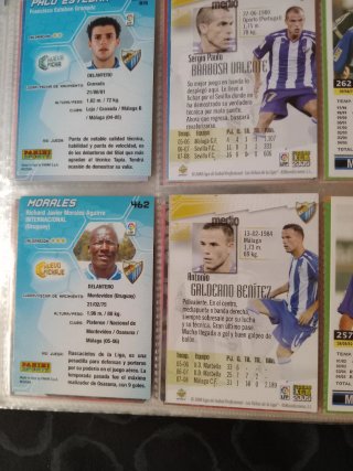 Pack cromos MÁLAGA CF MEGACRACKS  Y LFDLLIGA 2005