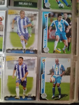 Pack cromos MÁLAGA CF MEGACRACKS  Y LFDLLIGA 2005