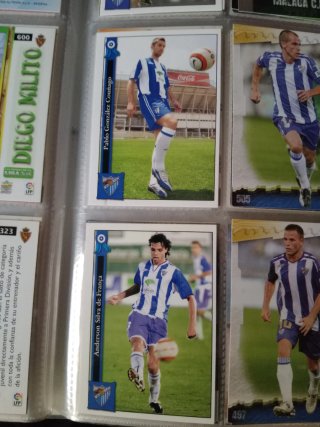 Pack cromos MÁLAGA CF MEGACRACKS  Y LFDLLIGA 2005