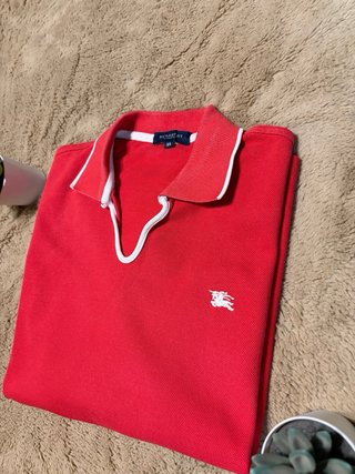 Polo Burberry Mujer Rojo