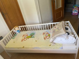 Cama infantil blanca Ikea