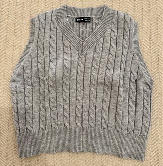 Chaleco de punto SHEIN gris talla M