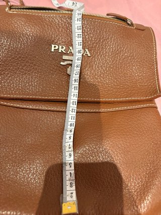 Bolso como Prada Piel Marrón
