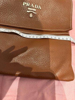 Bolso como Prada Piel Marrón