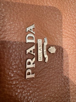 Bolso como Prada Piel Marrón