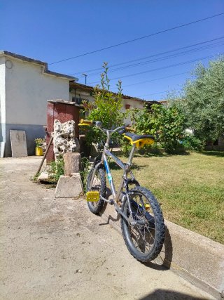 Bicicleta infantil plateada