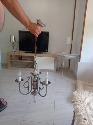Lámpara de techo antigua