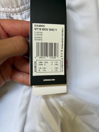 Calzonas Adidas Blancas y Azules