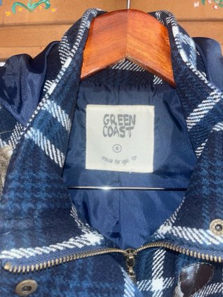 Abrigo cuadros Green Coast Talla S