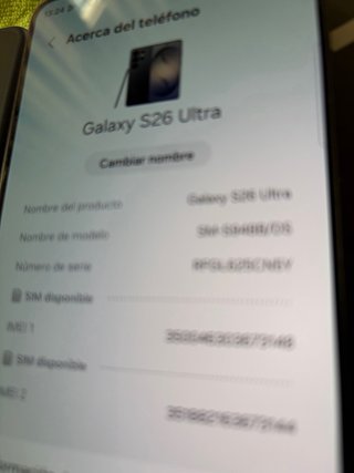 Samsung S 26ultra de 256gb