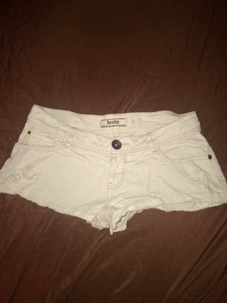 Bershka Vaqueros Tiro Bajo Blancos Talla XS