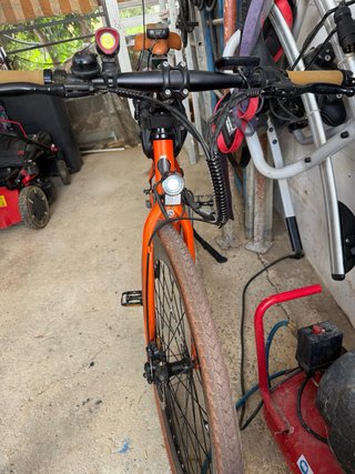 Bicicleta Eléctrica Fafrees F1 Naranja