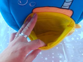 Mochila infantil peluche submarino azul