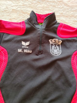 Erima Top Entrenamiento Negro y Rojo