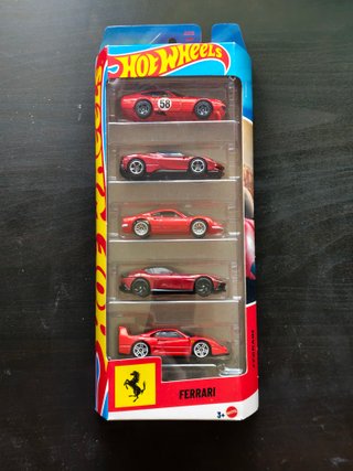 Hot Wheels Ferrari Pack 5 Carros