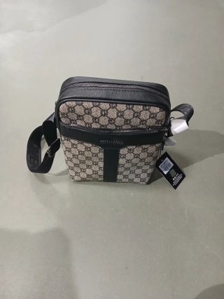 Borsa Uomo Coveri World Monogram Beige Tracolla