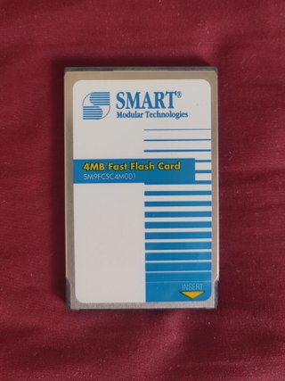 Tarjeta Memoria PCMCIA Flash 4MB SMART