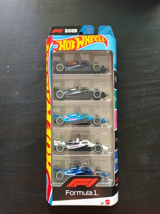 Hot Wheels Formula 1 2025 - Pack 5 Carros