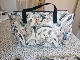 Bolso gemelar Betribe estampado elefantes