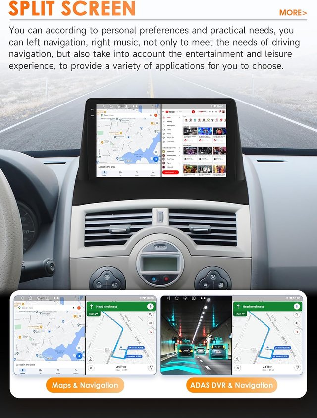 Android 14 Qualcomm 8 Núcleos Autoradio Renault