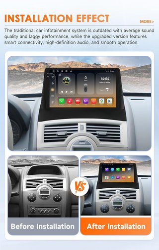 Android 14 Qualcomm 8 Núcleos Autoradio Renault