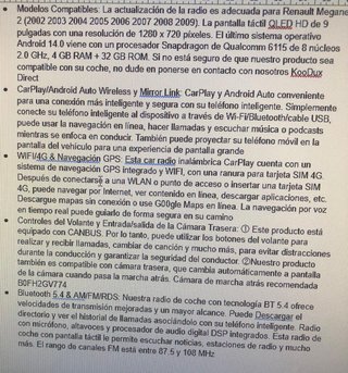 Android 14 Qualcomm 8 Núcleos Autoradio Renault