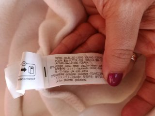 Sudadera ZARA blanca con cremallera