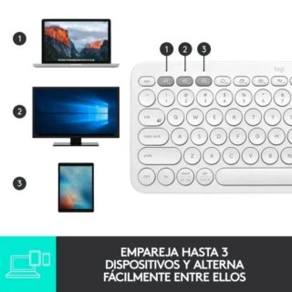 Logitech K380 Teclado Bluetooth Multi-Device Blanco
