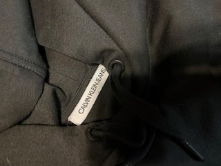 Sudadera Calvin Klein Mujer Negra Crop