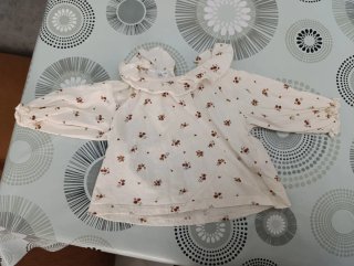Blusa bebé floral manga larga