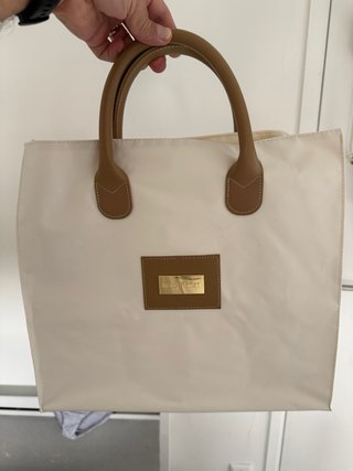 Bolso Franck Namani Piel Marrón y Dorado